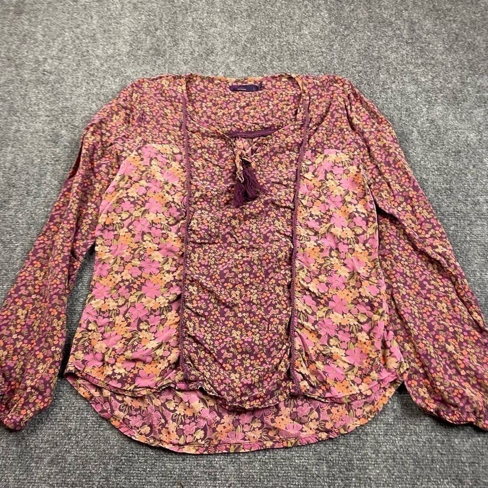 PRANA Women’s Faith Boho Plum Blouse Top size: Large